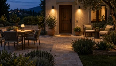 Illuminazione esterna: idee per ingresso, tavolo e zona relax