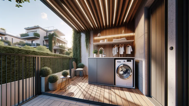 Ottimizza lo spazio: la lavatrice sul balcone come soluzione