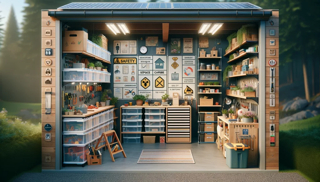 garage organizzato