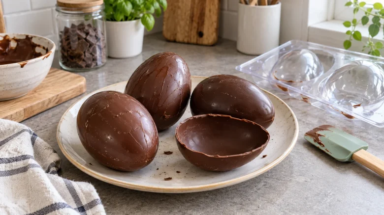 Ovetti di cioccolato con i bambini: spazio, materiali e procedimento