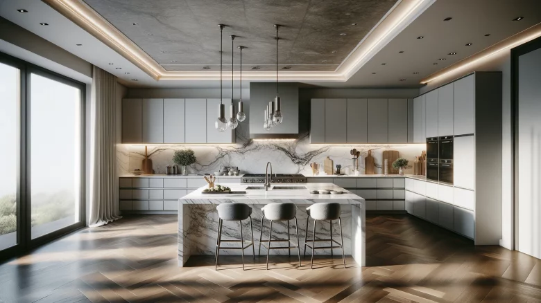 Il marmo in cucina: come coniugare lusso e praticità