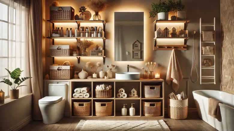 Come organizzare il bagno con semplici idee fai da te