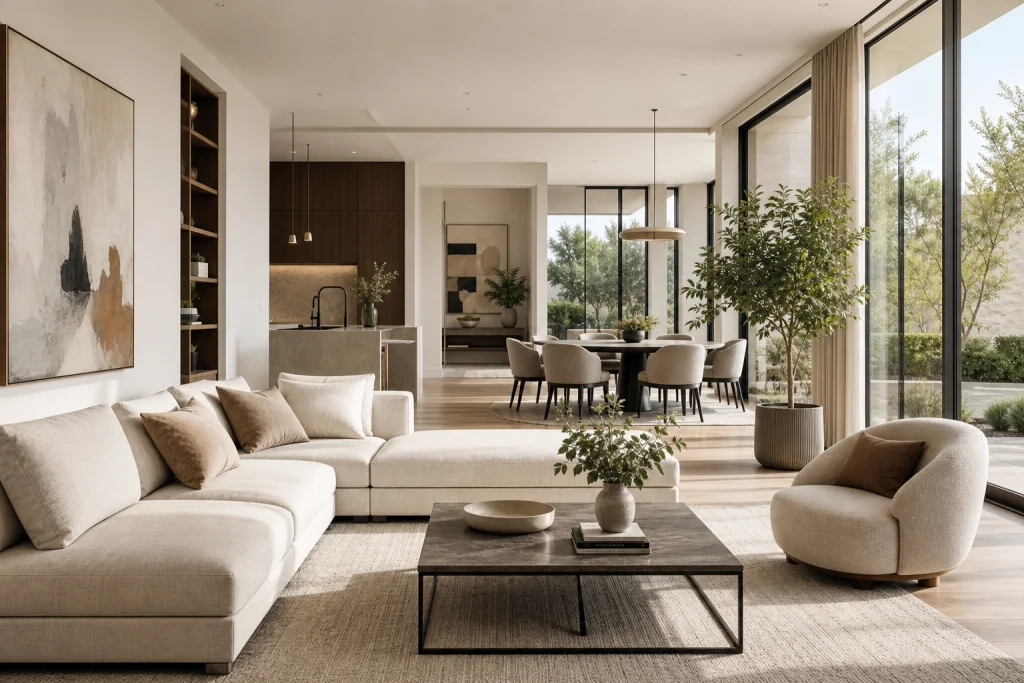 Arredamento d'interni in open space: come calibrare le proporzioni per una luce più leggibile immagine interna 2