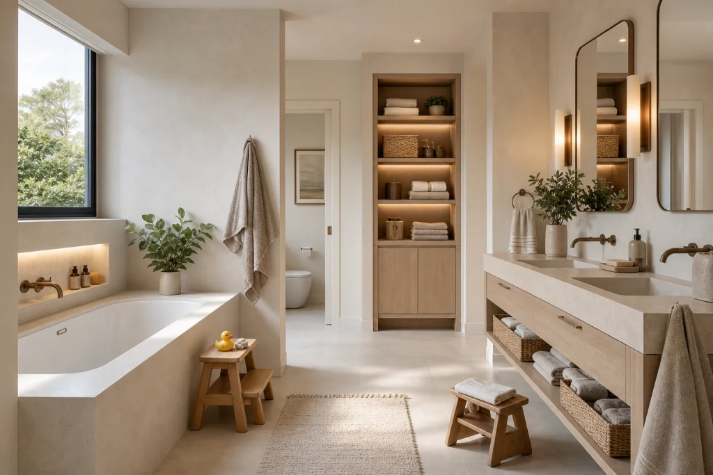 Bagno e routine domestiche: come adattare gli spazi tra esigenze dei bambini, ospiti e uso quotidiano immagine interna 1