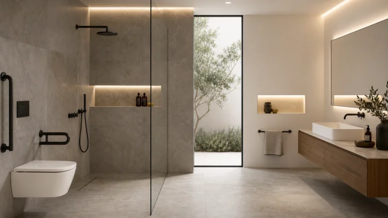 Doccia accessibile: come integrarla con stile nel design del bagno