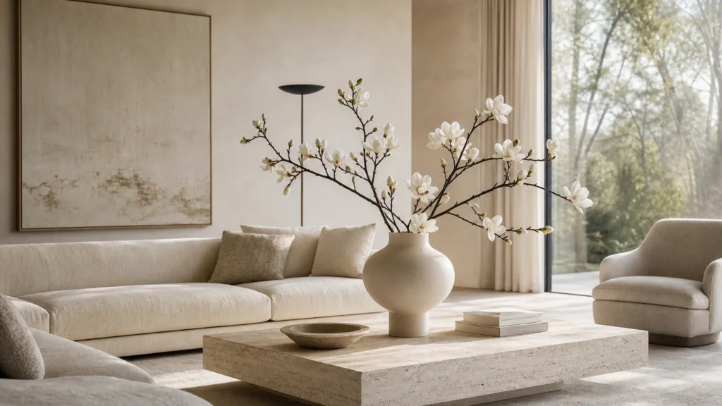 Decorare con fiori e rami di stagione: equilibrio, colori e stile