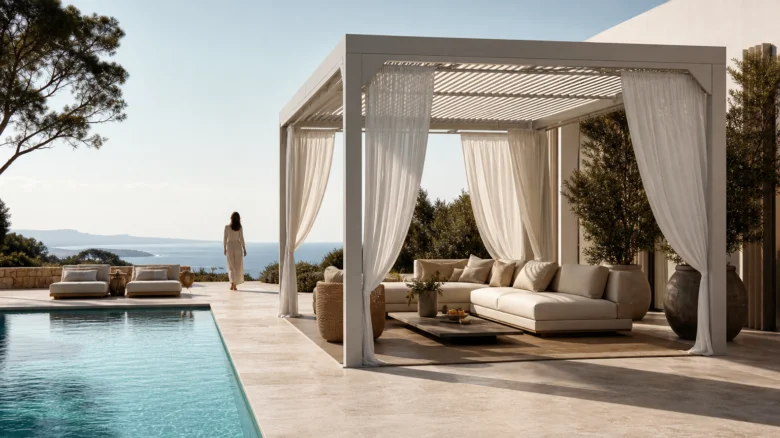 Ombra bordo piscina: soluzioni di design e pratiche
