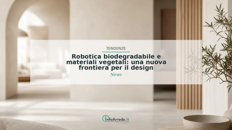 Robotica biodegradabile e materiali vegetali: una nuova frontiera per il design