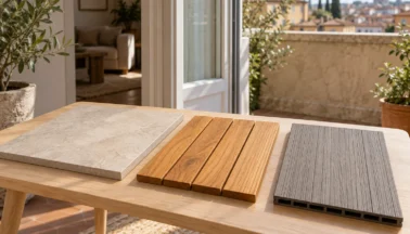 Pavimento del balcone: gres, legno o composito?