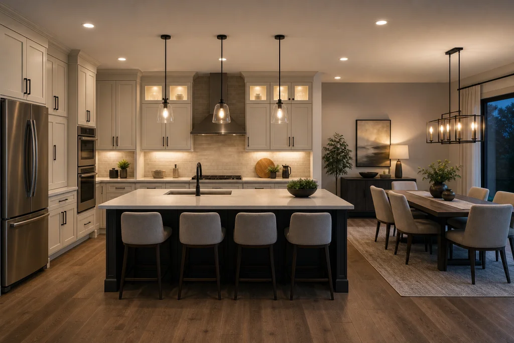 Illuminazione in cucina: come bilanciare i punti luce per eliminare il rumore visivo immagine interna 2
