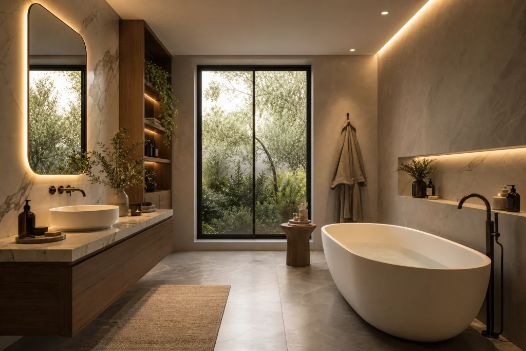 Luce in bagno: come bilanciare uso e percezione per decisioni di progetto più consapevoli immagine interna 1