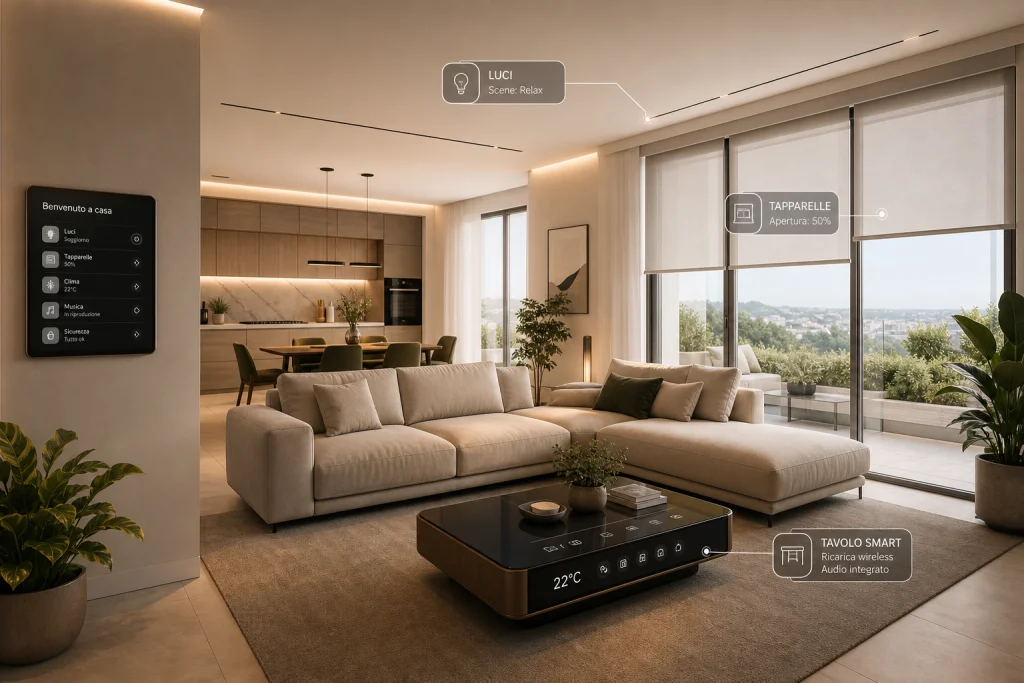 Smart home in open space: come gestire privacy e controllo senza sacrificare l'estetica immagine interna 1