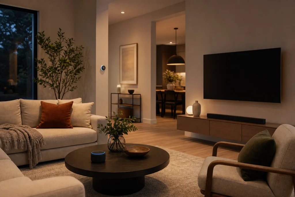 Tecnologia discreta in una casa già arredata: come integrare l'automazione senza stravolgere l'estetica immagine interna 2