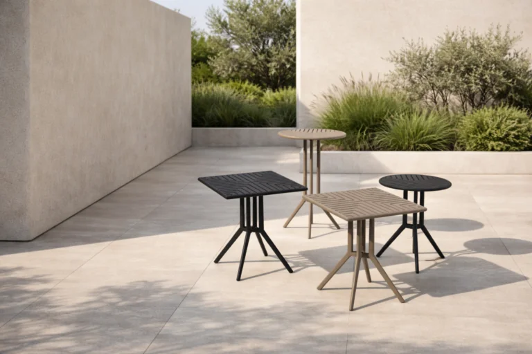 Tavoli della collezione Juniper Poliweave Gaber