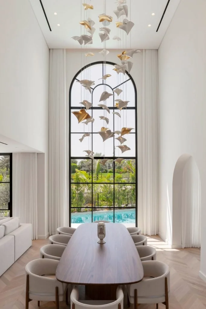 Kaleido Ori ITALAMP nella sala da pranzo di Villa Arcadia