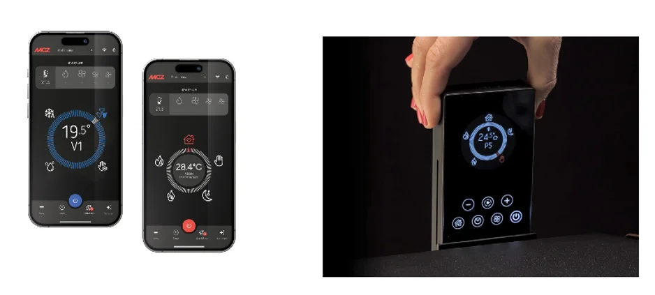 App Maestro+ e telecomando opzionale per MCZ EIKO 365