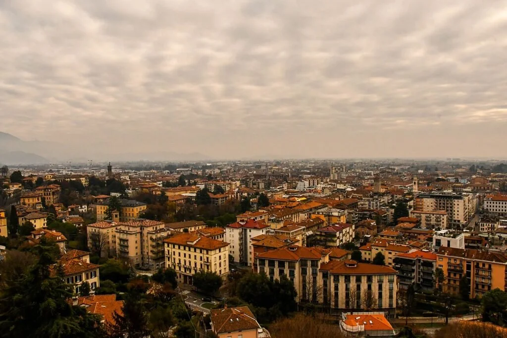 Veduta di Bergamo.