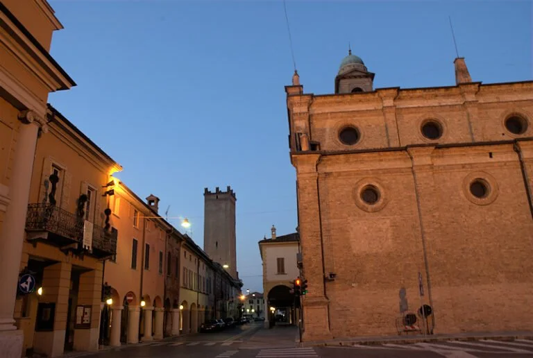 Il centro storico di Castelleone, in provincia di Cremona.