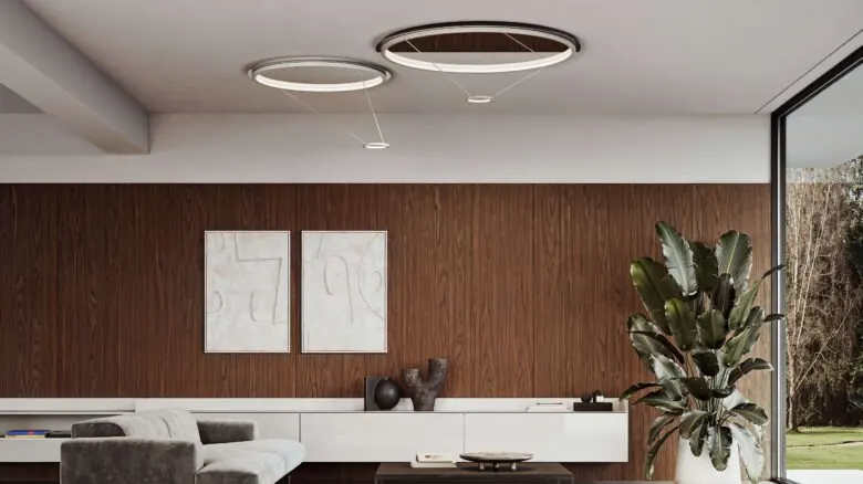 ITALAMP LOOP: anelli luminosi che disegnano il soffitto