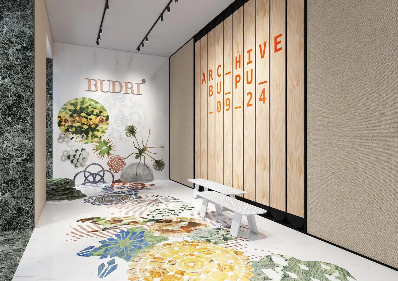 Il progetto Arc_Hive di Budri con superfici lapidee colorate