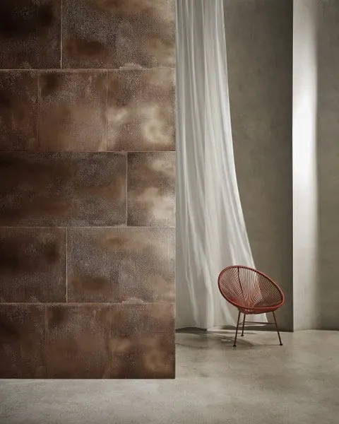 Hive di Novacolor con texture materica a parete