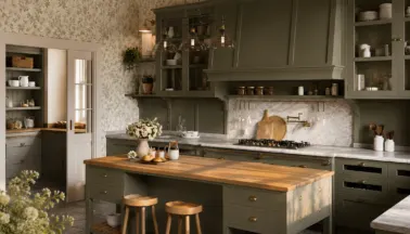 Adalise Olive Green: una cucina dal fascino inglese